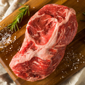 Beef chuck roast offered at WP Meat Co in Enfield, Illinois.