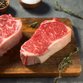 Beef new york strip steak offered at WP Meat Co in Enfield, Illinois.