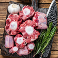 Beef oxtail offered at WP Meat Co in Enfield, Illinois.