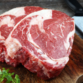 Beef ribeye steak offered at WP Meat Co in Enfield, Illinois.