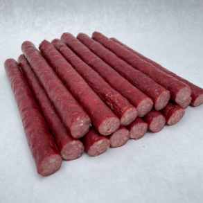 Beef snack sticks offered at WP Meat Co in Enfield, Illinois.