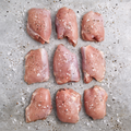 Boneless Skinless Chicken Thighs Offered at WP Meat Co in Enfield, Illinois.