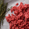Ground creole beef offered at WP Meat Co in Enfield, Illinois.