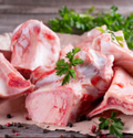 Dog bones offered at WP Meat Co in Enfield, Illinois.