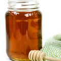 Honey offered at WP Meat Co in Enfield, Illinois.