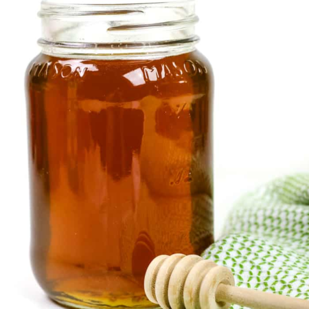 Honey offered at WP Meat Co in Enfield, Illinois.