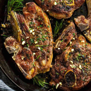 Lamb chops offered at WP Meat Co in Enfield, Illinois.