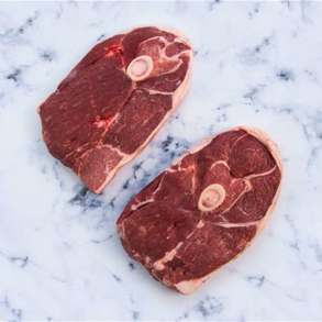 Lamb steak offered at WP Meat Co in Enfield, Illinois.