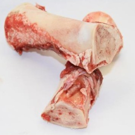 Marrow bones for dogs offered at WP Meat Co in Enfield, Illinois.