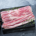 Pork bacon offered at WP Meat Co in Enfield, Illinois.