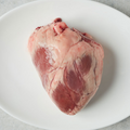 Pork heart offered at WP Meat Co in Enfield, Illinois.