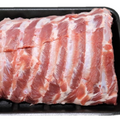 Pork spare ribs offered at WP Meat Co in Enfield, Illinois.